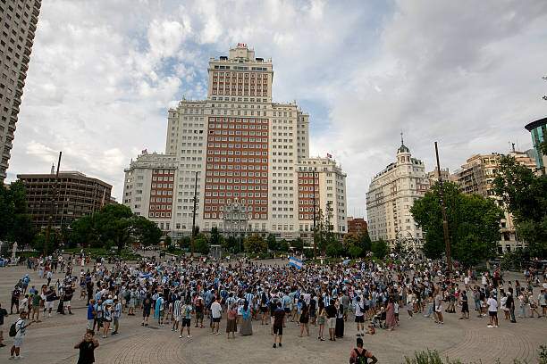Trực tiếp fan Argentina - Tây Ban Nha mở hội: Rực rỡ sắc màu chung kết World Cup - 6