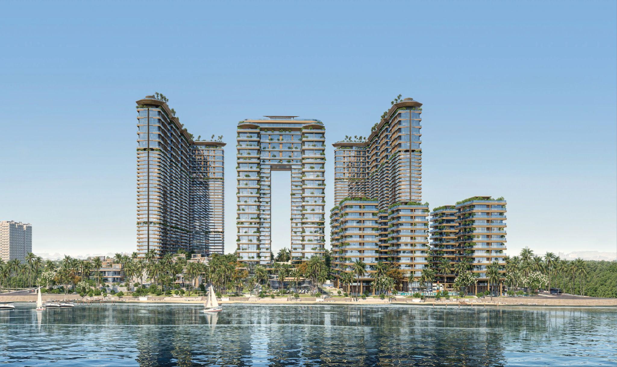 Phối cảnh Sunshine Bay Retreat – tổ hợp nghỉ dưỡng phức hợp 5 sao bên biển Chí Linh, Vũng Tàu.