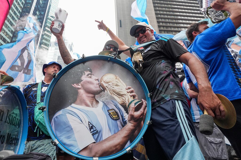 Trực tiếp fan Argentina - Tây Ban Nha mở hội: Rực rỡ sắc màu chung kết World Cup - 3