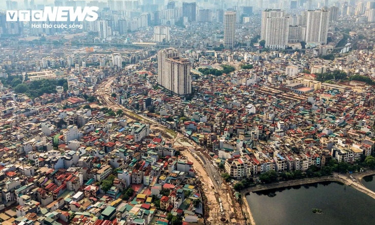 Đoạn Nguyễn Trãi - hồ Đầm Hồng trước đây được xem là khu vực khó khăn nhất về giải phóng mặt bằng của toàn dự án đường Vành đai 2,5.