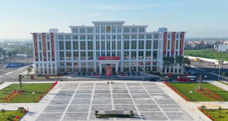 Trụ sở Cơ quan Cảnh sát điều tra Bộ Công an thôn Phượng Mỹ, xã Tam Hưng. Ảnh: Đ.X.