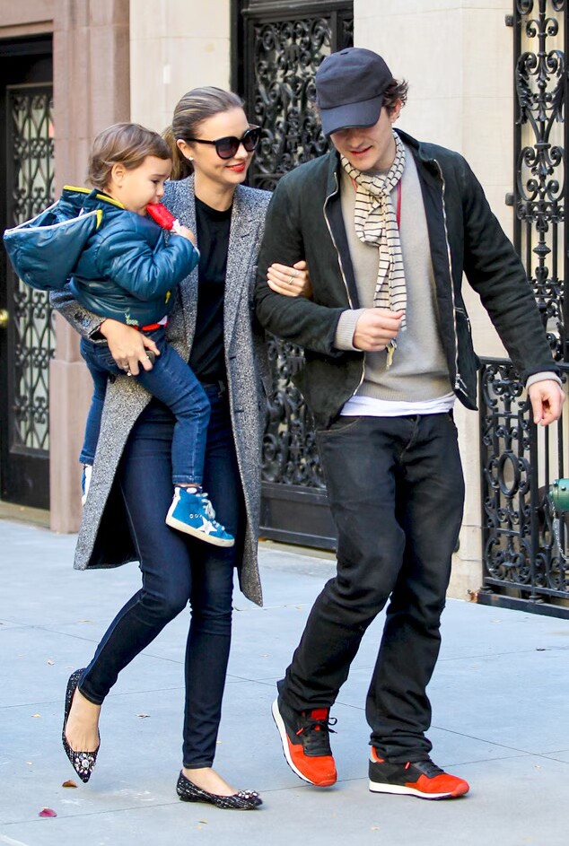 Miranda Kerr và Orlando Bloom có chung con trai Flynn. Ảnh: AKM-GSI
