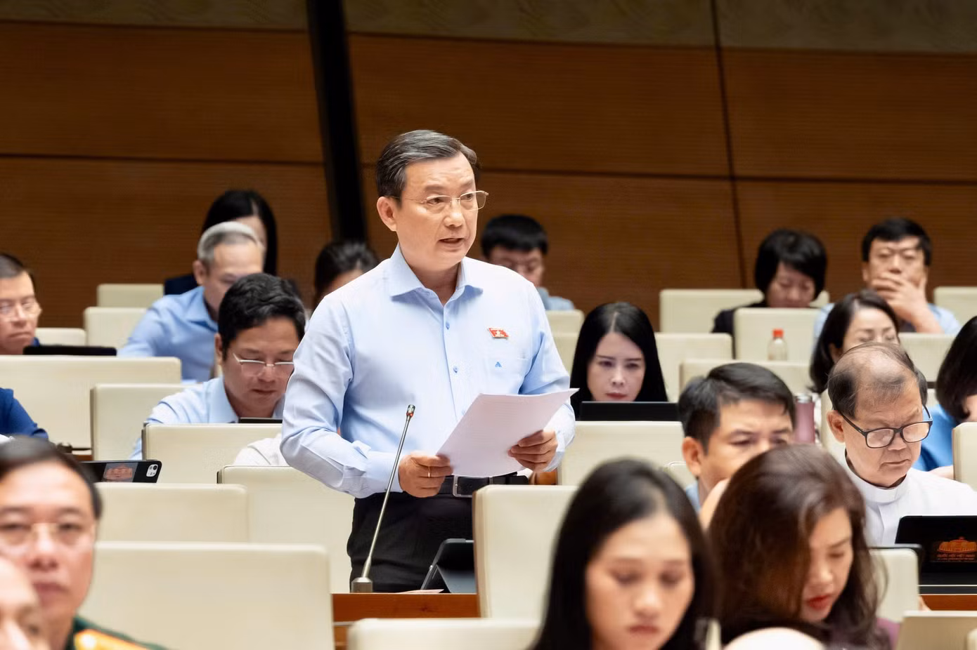 Đại biểu Phạm Trọng Nhân. Ảnh: Như Ý.