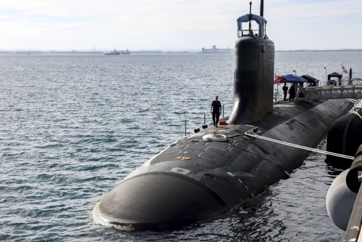 Tàu ngầm tấn công nhanh lớp Virginia USS Minnesota. Ảnh: AP