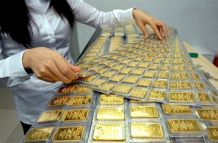 Giá vàng hôm nay, ngày 10/8, tăng giá vàng miếng nhưng giảm giá vàng nhẫn trong nước. Ảnh: VNN.