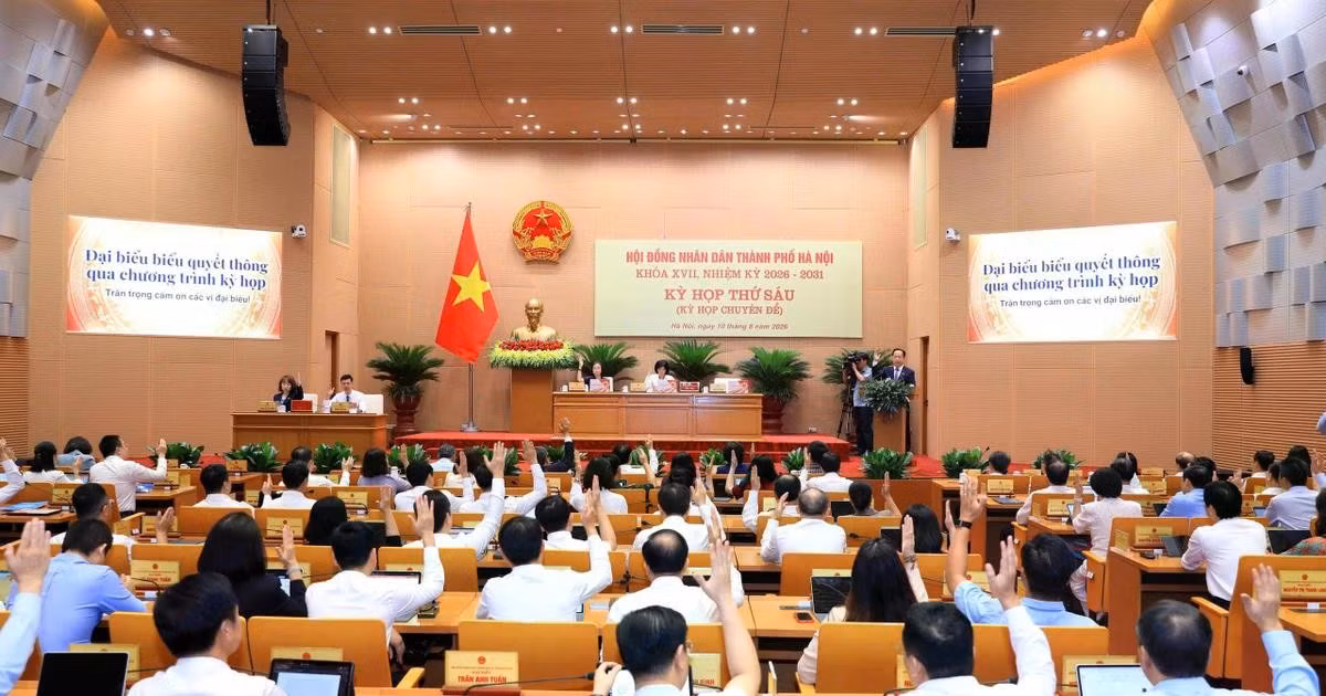 Kỳ họp HĐND thành phố Hà Nội. Ảnh: TP.