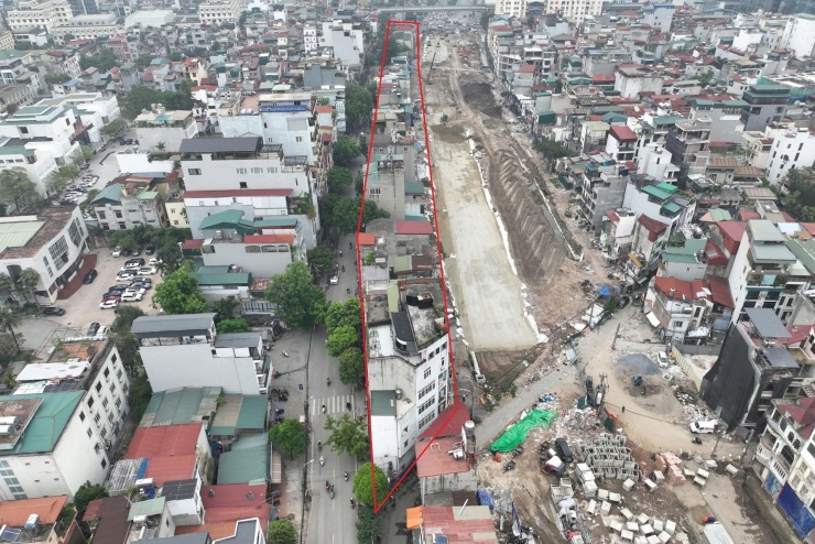 Khu vực chuẩn bị giải phóng mặt bằng để triển khai dự án. Ảnh: Thế Đoàn