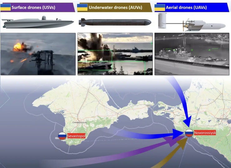 Ukraine mở chiến dịch 'có một không hai' vào căn cứ Nga. Ảnh: Naval News