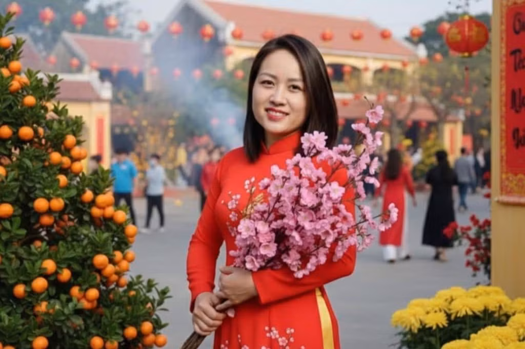 Chị Nguyễn Hồng (sinh sống ở Đức) gửi lời cảm ơn tổ bay VN34 vì đã đảm bảo an toàn cho toàn bộ hành khách trong đó có gia đình chị.