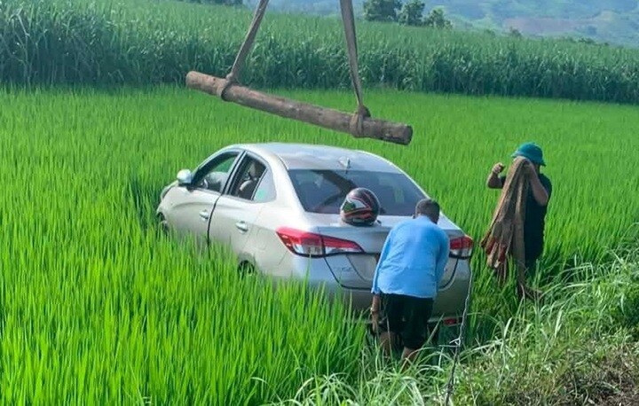 Hiện trường vụ tai nạn. (Ảnh T.K)