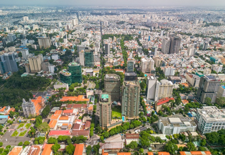 Bất động sản khu trung tâm TP HCM, tháng 7/2025. Ảnh: Quỳnh Trần