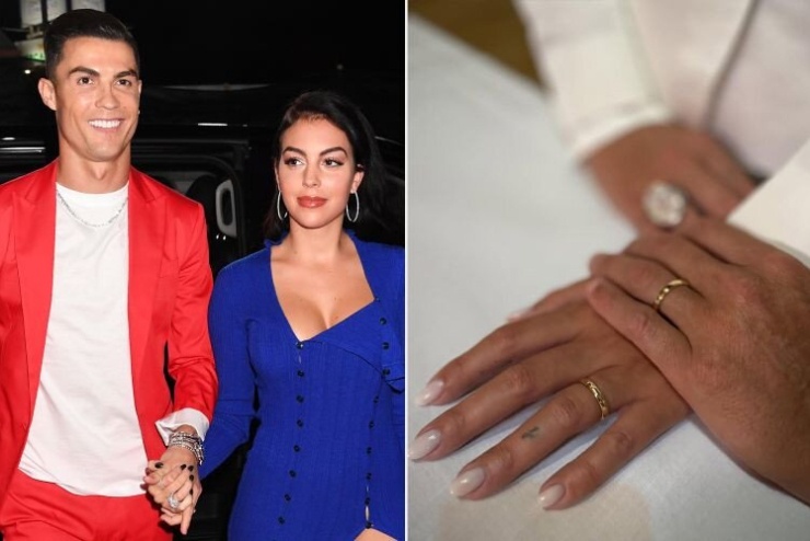 Georgina Rodriguez và Cristiano Ronaldo. Ảnh: FilmMagic/Instagram 