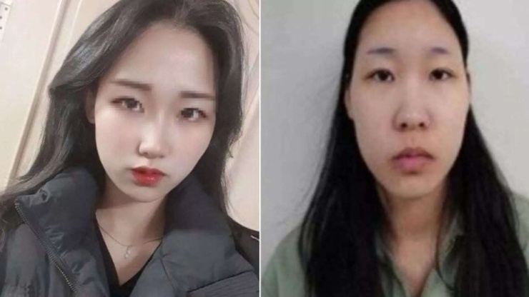 Một phụ nữ 20 tuổi tên Kim từ mạng xã hội (bên trái) và được Văn phòng Công tố Seoul công bố.