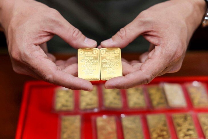 Giá vàng hôm nay, ngày 22/8, tiếp tục tăng mạnh giá vàng miếng và giá vàng nhẫn trong nước. Ảnh: VNN.