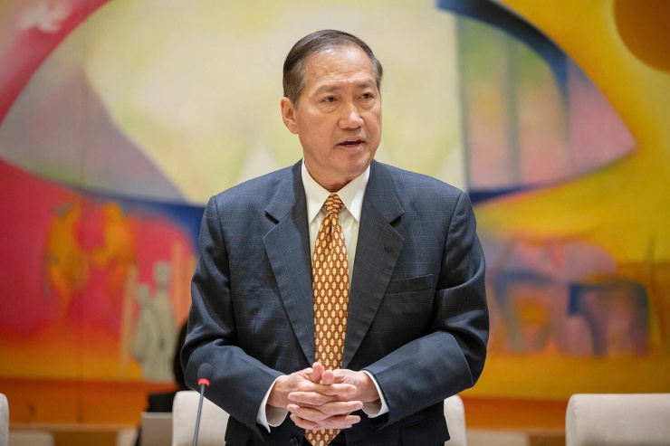 Ông Michael Vũ Nguyễn tại một sự kiện góp ý về chính sách phát triển kinh tế tư nhân do Ủy ban Kinh tế và Tài chính của Quốc hội tổ chức ở Hà Nội tháng 4/2025. Ảnh: Linkedin Michael Nguyen