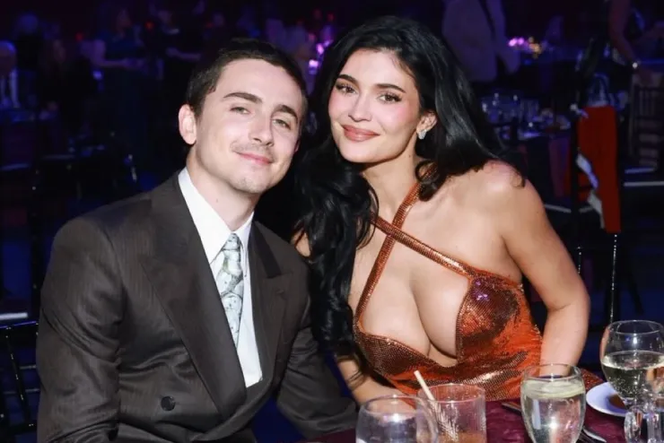 Timothée Chalamet và Kylie Jenner. Ảnh: X