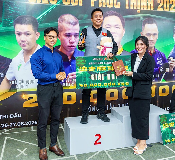 Nguyễn Chí Long giành ngôi á quân