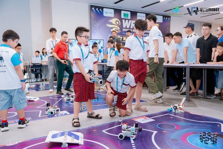 Cuộc thi World Robot Contest Việt Nam 2026 toàn quốc được tổ chức tại Sông Hồng Eco. Ảnh: Sông Hồng Eco