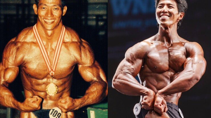 Lý Đức (bên trái) thời trẻ và con trai Lý Phát (bên phải) hiện tại 