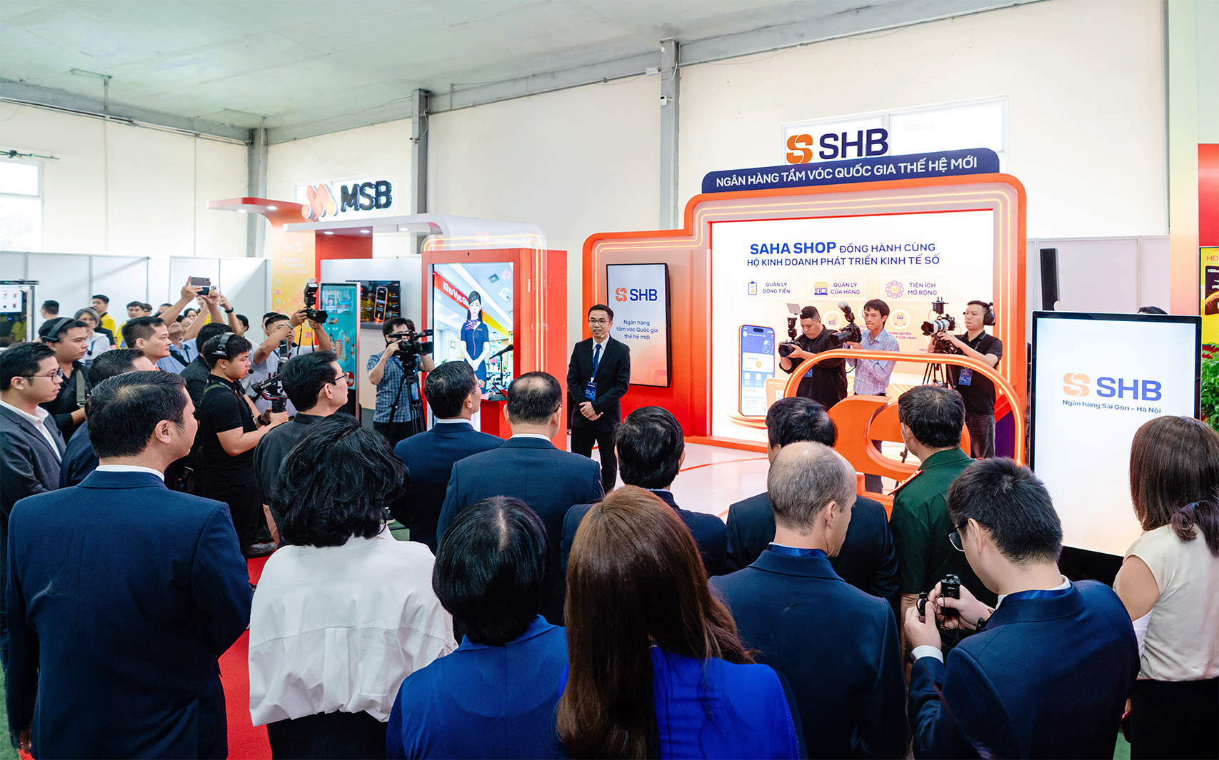 Giải pháp của SHB tạo dấu ấn mạnh mẽ, thu hút sự quan tâm của các đại biểu tham dự
