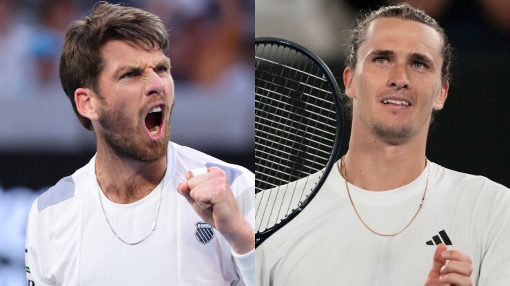 Zverev (bên phải) áp đảo Norrie trong cả 7 lần đối đầu trước đây