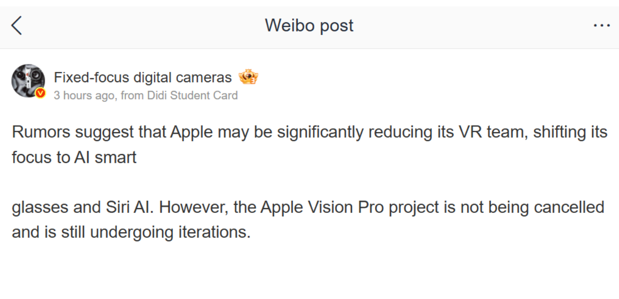Tin đồn về Apple Vision Pro.