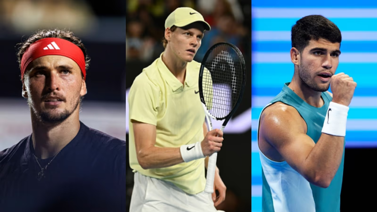 Zverev (bên trái) sẵn sàng cạnh tranh sòng phẳng Sinner, Alcaraz để có được ngôi vị số 1 thế giới 
