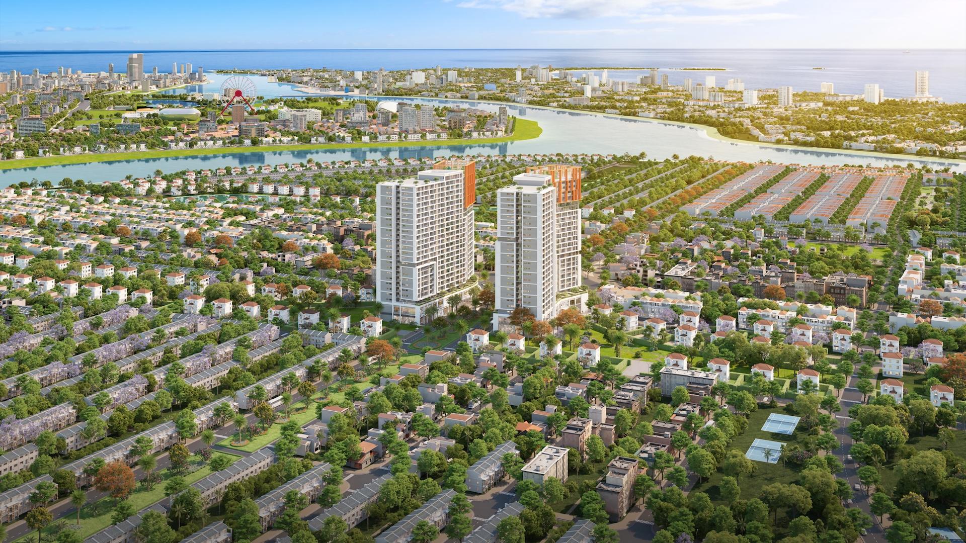 Tỷ lệ hấp thụ ấn tượng của các tổ hợp căn hộ Sun Group là bảo chứng cho cộng đồng dân cư sầm uất trong tương lai. Ảnh: Sun Property.
