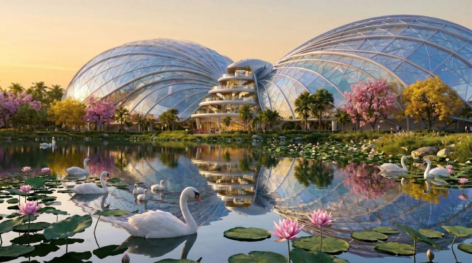 Đại công viên sinh thái Botanica Park - “kỳ quan xanh” mang đến không gian sinh thái độc đáo cho cư dân và du khách. (Nguồn: Vinhomes)