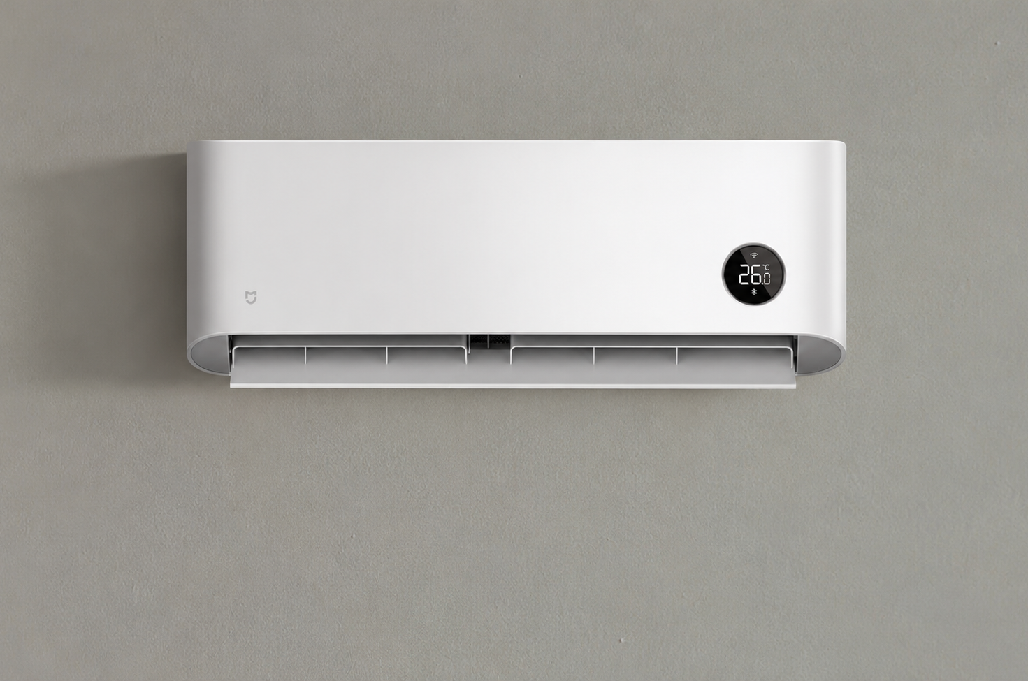 Dàn lạnh tối giản với màn hình LED làm điểm nhấn.