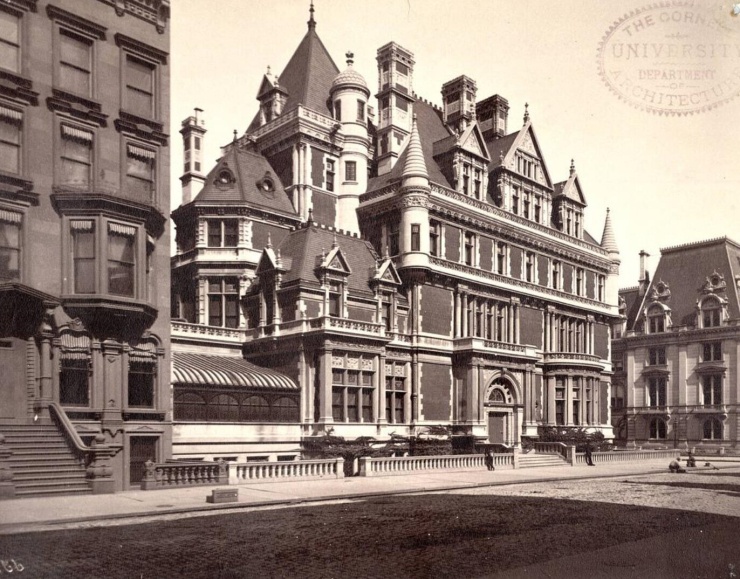 Biệt thự của Cornelius Vanderbilt II. Ảnh: Thư viện Đại học Cornell