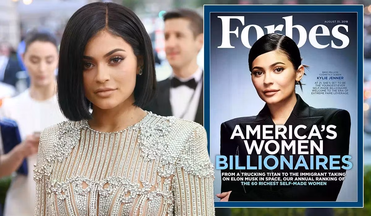Kylie từng được Forbes vinh danh là “Tỷ phú tự thân trẻ nhất thế giới”.