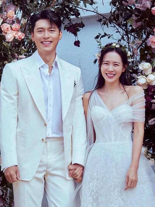 Son Ye Jin, Hyun Bin khi cưới. Ảnh: Nate