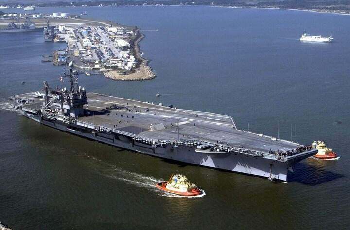Tàu USS John F. Kennedy. Ảnh TWZ