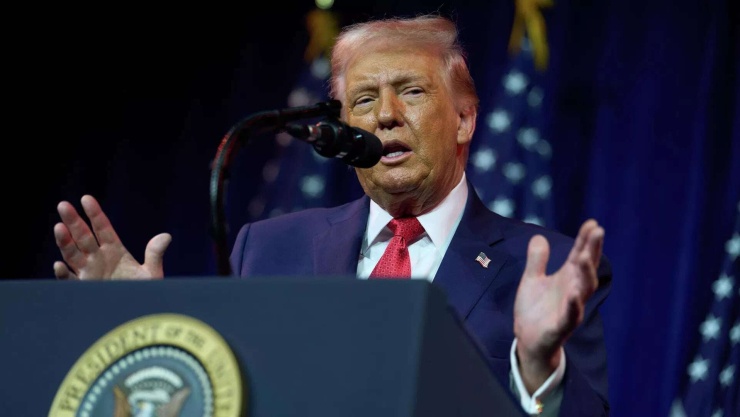 Tổng thống Mỹ Trump. Ảnh AP