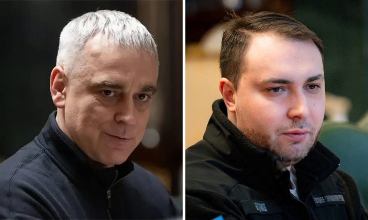Oleksandr Poklad (trái) và Kyrylo Budanov. Ảnh: X/ZelenskyyUa