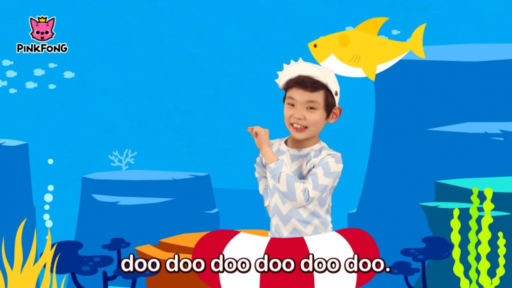 Park Geonroung từng xuất hiện trong video Baby Shark Dance gây sốt toàn cầu từ năm 2016