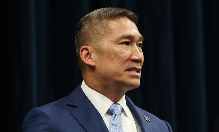 Ông Hùng Cao tại Washington, Mỹ hôm 25/8. Ảnh: USMC