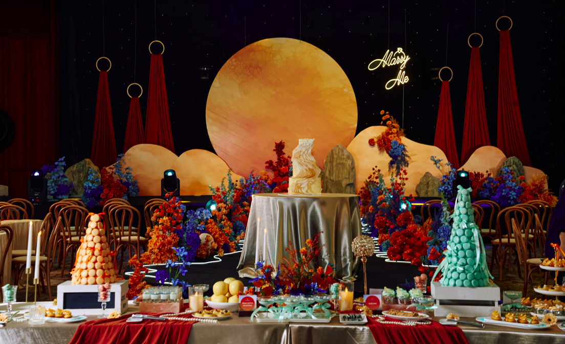 Không gian Wedding Showcase lấy cảm hứng từ ánh hoàng hôn