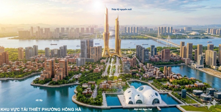 Hình hài chi tiết khu đô thị sông Hồng đón 1,2 triệu dân tương lai - 7