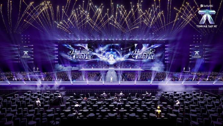 ,Mô hình sân khấu concert Tinh hà say hi 2026. Ảnh: BTC