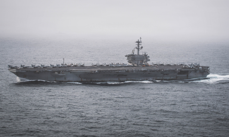Tàu sân bay USS George Washington của Mỹ tại Trung Đông hôm 2/9. Ảnh: US Navy