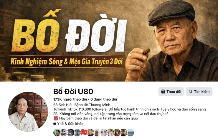 Tài khoản facebook của ông Nghĩa có hàng trăm nghìn người theo dõi. Ảnh: Chụp màn hình