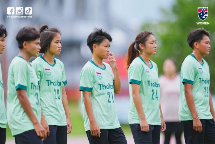 ĐT nữ Thái Lan chuẩn bị cho ASIAD 2026. (Ảnh: FAT).&nbsp;