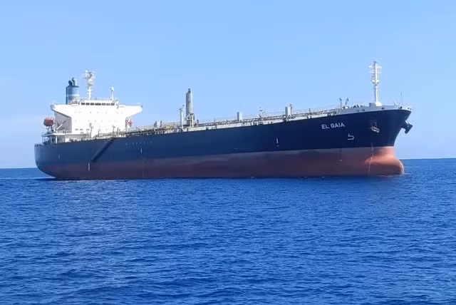 Tàu chở dầu El Gaia (ảnh chụp năm 2024). Ảnh: GulfNews