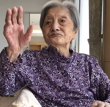 Bà Tomiko Itooka ở tuổi 113. Ảnh: GRG.