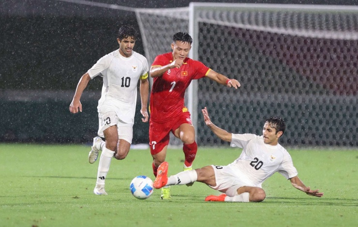 U23 Việt Nam hoà đáng tiếc trước U23 Kuwait. Ảnh: VFF.