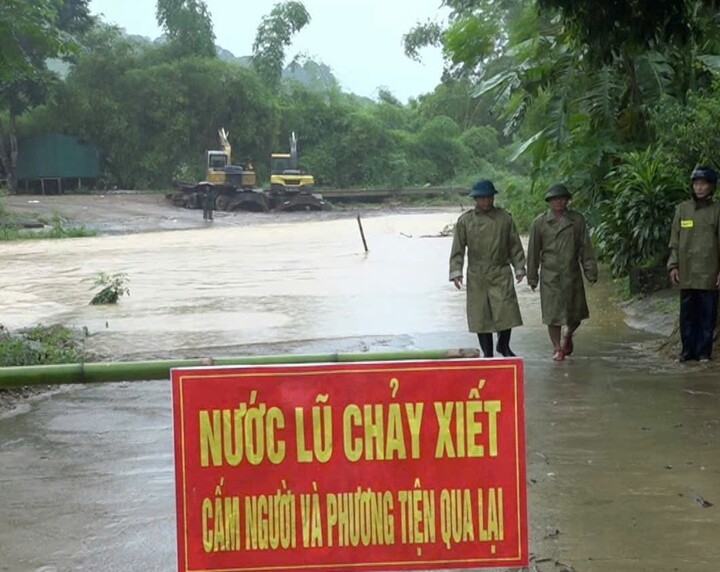 Tình hình mưa lũ tại Thanh Hoá đang diễn biến tương đối phức tạp. (Ảnh: CTV)