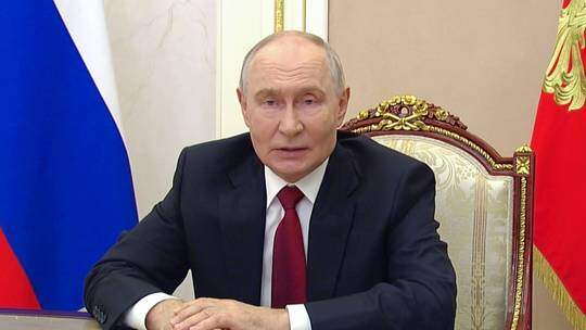 Tổng thống Nga Vladimir Putin phát biểu trước toàn quốc trước thềm cuộc bầu cử quốc hội tại Moscow, Nga, vào ngày 16 tháng 9 năm 2026. Ảnh&nbsp; Sputnik