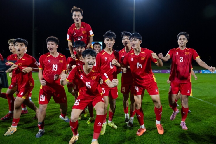 U17 Việt Nam tiếp tục sử dụng lực lượng nòng cốt là những Chiến binh U17 đã tạo nên thành tích lần đầu tiên giành quyền tham dự VCK FIFA U17 World Cup. (Ảnh: VFF)